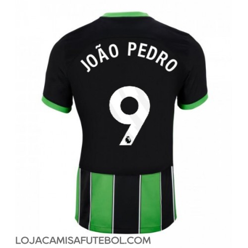 Camisa de Futebol Brighton Joao Pedro #9 Equipamento Alternativo 2024-25 Manga Curta